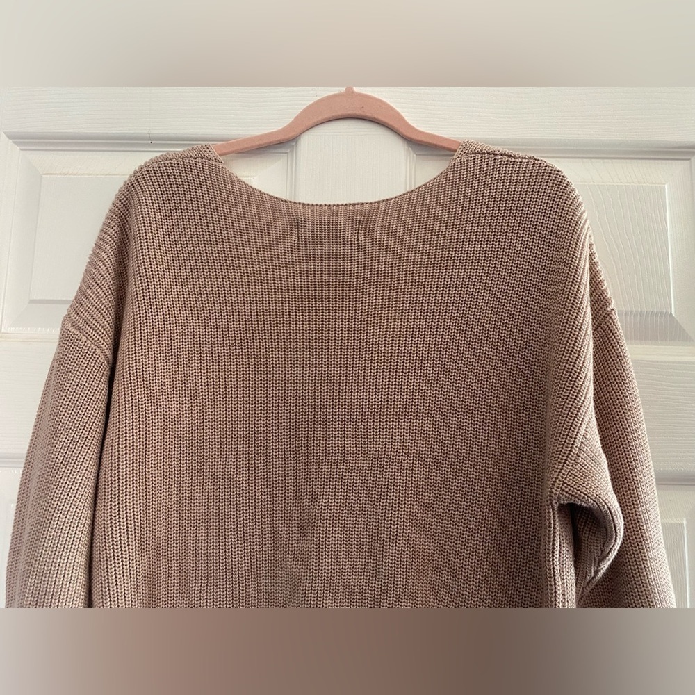 Lulus Feel it Still Taupe Knit Sweater Size Small - Picture 12 of 12